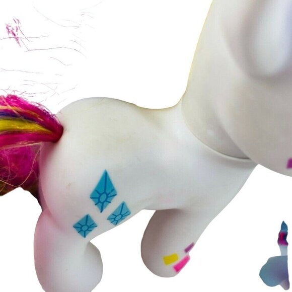 Lot 3 My Little Pony G4 Brushable White Unicorn Pink  Horse Blue Horse Wings - Picture 2 of 5